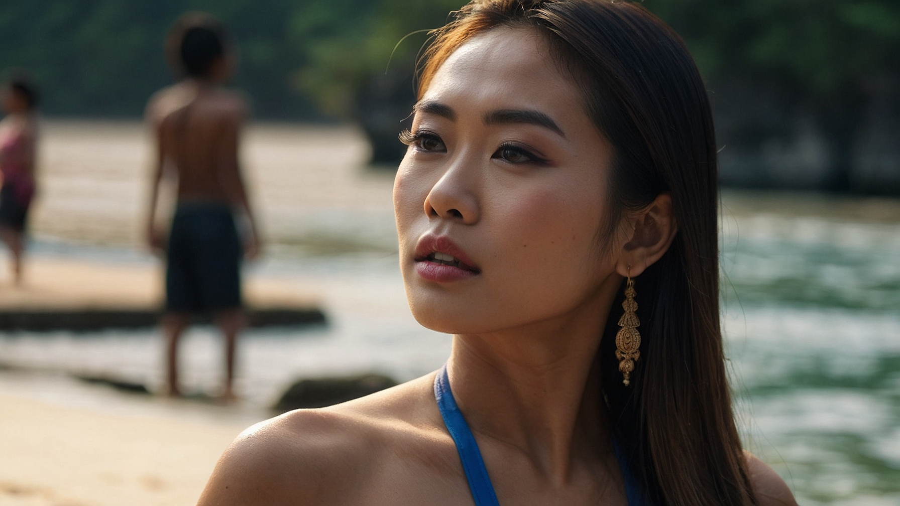 Woman at Beach 47